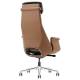 Кресло HAWASAN (ХАВАСАН) PREMIUM "STELLAR EX-840", синхромеханизм, алюминий, экокожа, коричневое, 533242. Фото товара с разных ракурсов.