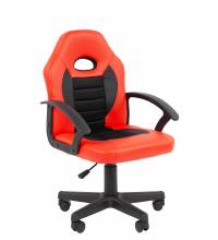 Детское кресло Kids 111 Россия экокожа красный/черный