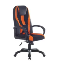 Игровое кресло BRABIX PREMIUM Rapid GM-102, экокожа/ткань, черно/оранжевое, 532420, GM-102_532420