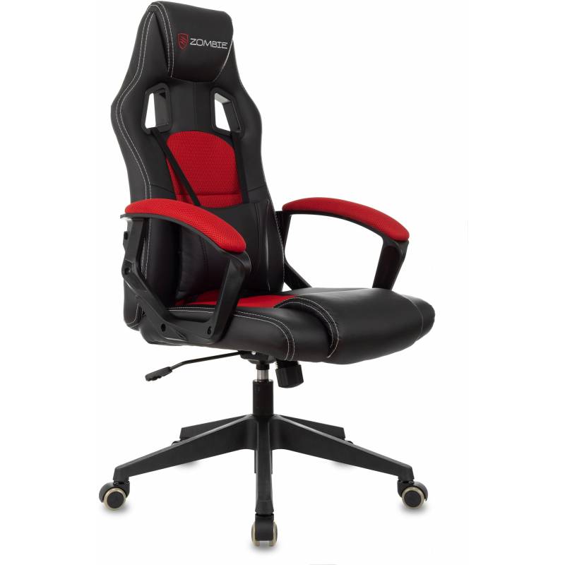 Кресло игровое Zombie Arena черный/красный эко.кожа/ткань крестов. пластик главное фото